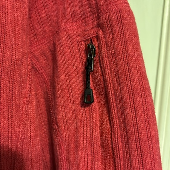Patagonia Cables Better Sweater Full Zip Up Jacket Pink Ribbed Knit - Picture 4 of 6
